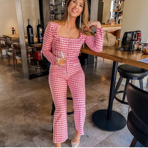 NWT ZARA Gingham Crop Top XL Blogger’s Favorite - Picture 2 of 9